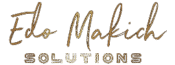 Edo Makich Solutions Logo Gold